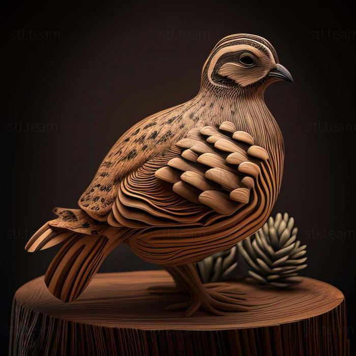 3D model quail (STL)